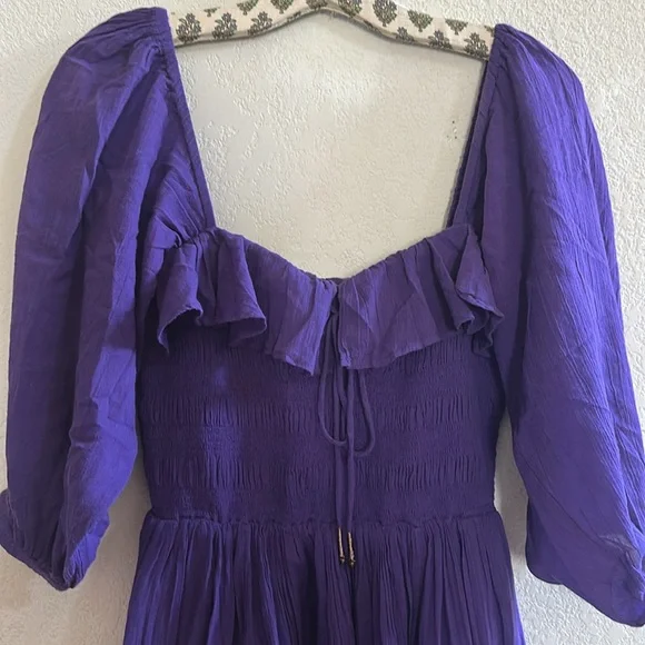 RARE Free People | Oasis Midi Dress in Petunia | Large - Picture 9 of 15